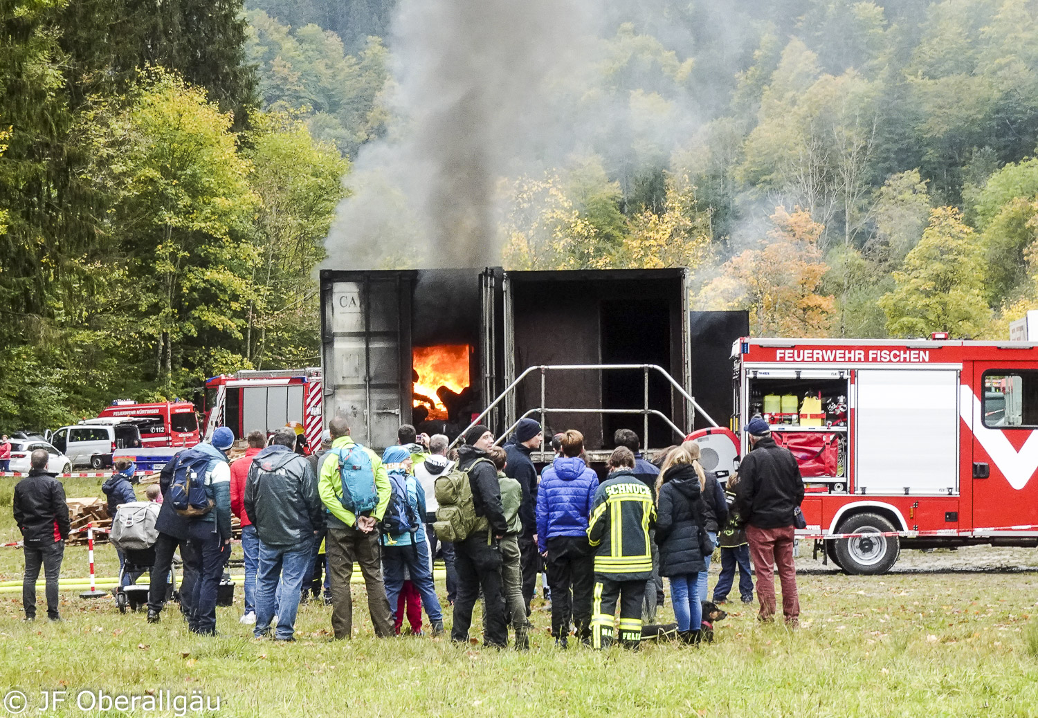 Heißbrandausbildung im Übungscontainer