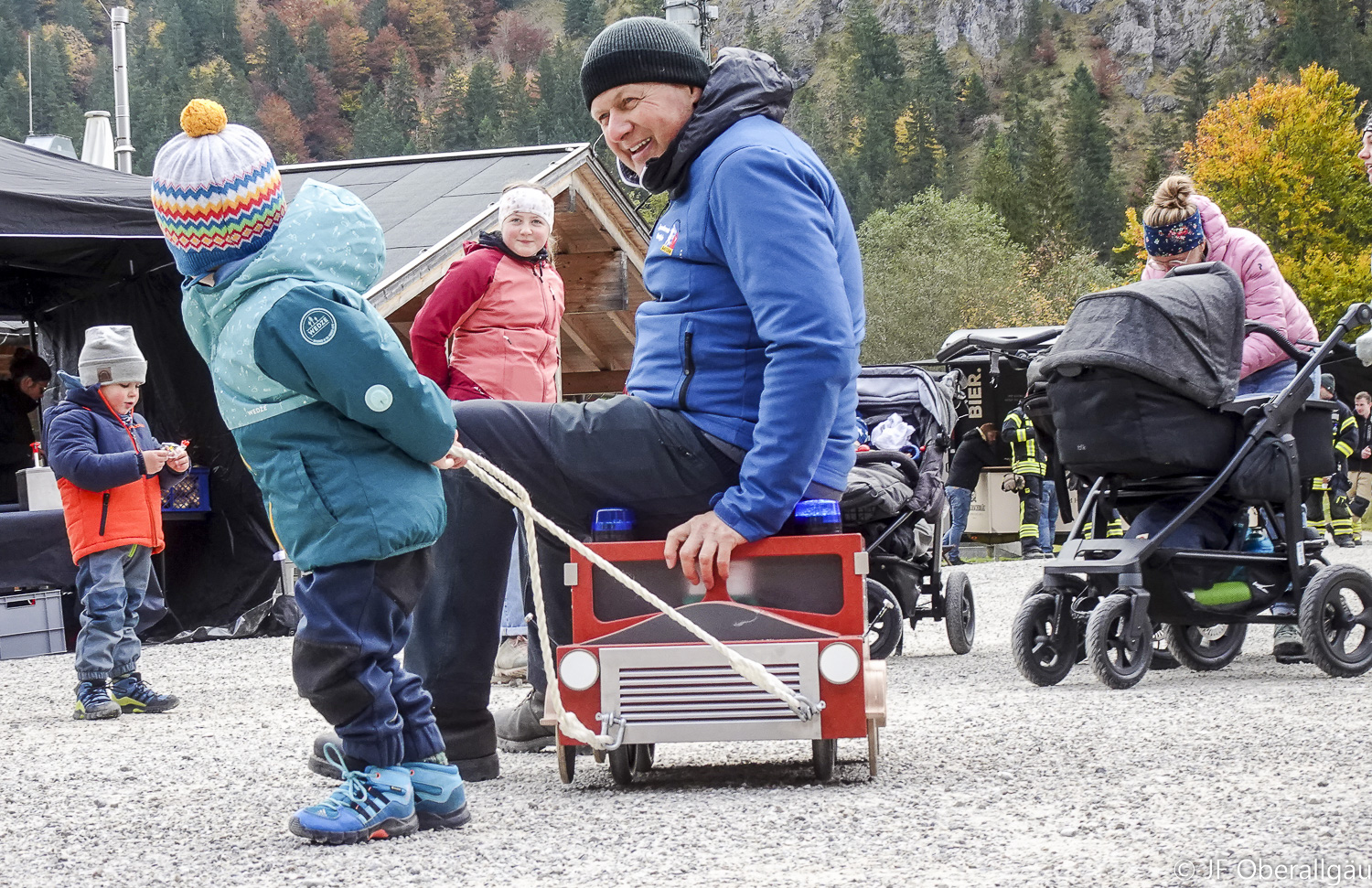 Seppl, das Spendenauto der Jugendfeuerwehr Oberallgäu