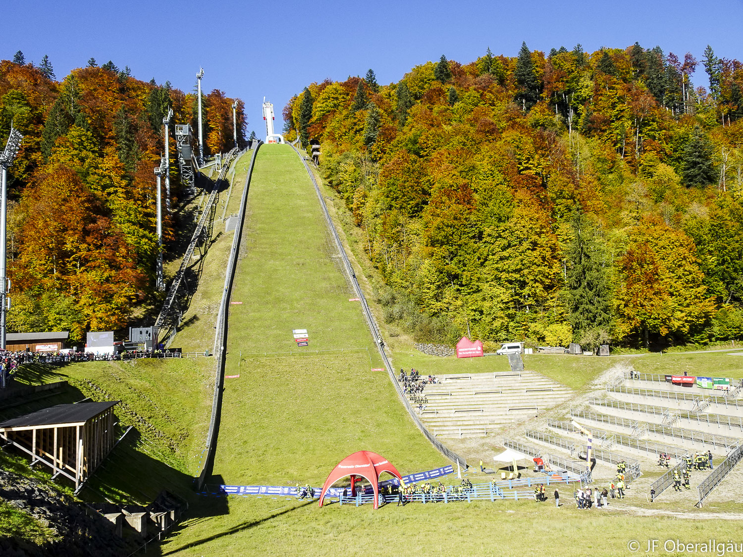 Imposante Skiflugschanze
