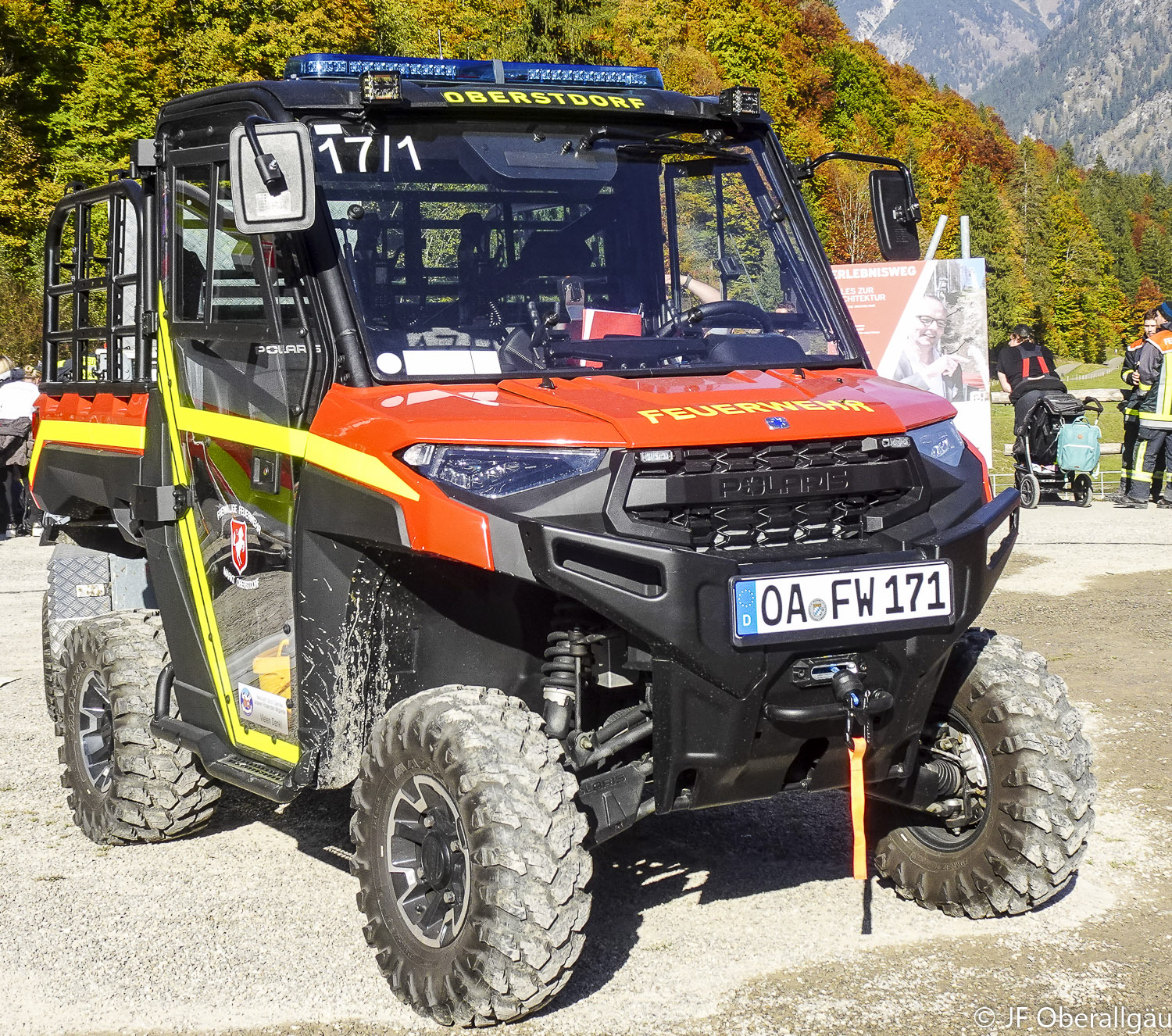 Geländegängiges Kleinfahrzeug der Feuerwehr Oberstdorf
