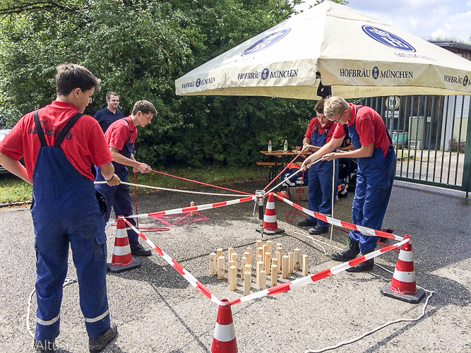 Jugendfeuerwehr Altusried bei Spiel ohne Grenzen