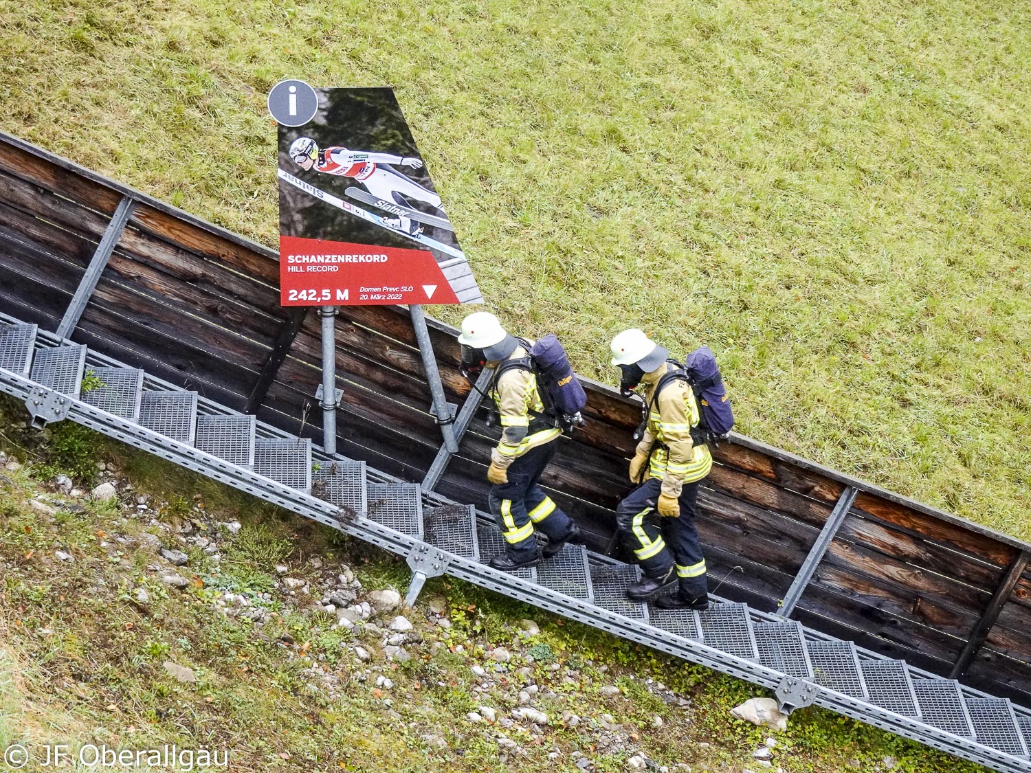 Feuerwehrschanzenlauf in Oberstdorf