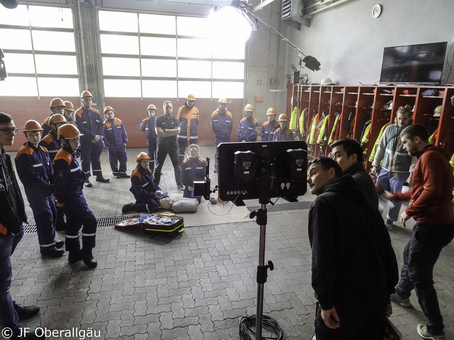 Filmdreh im Feuerwehrhaus Waltenhofen