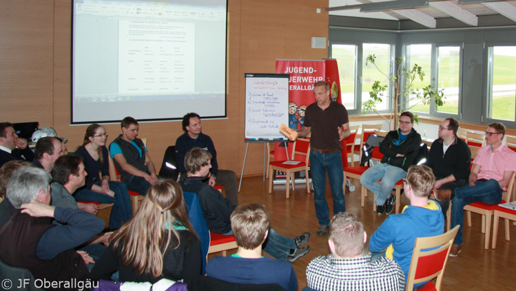 2016 Winterschulung - Seminarraum im Feuerwehrhaus Sulzberg