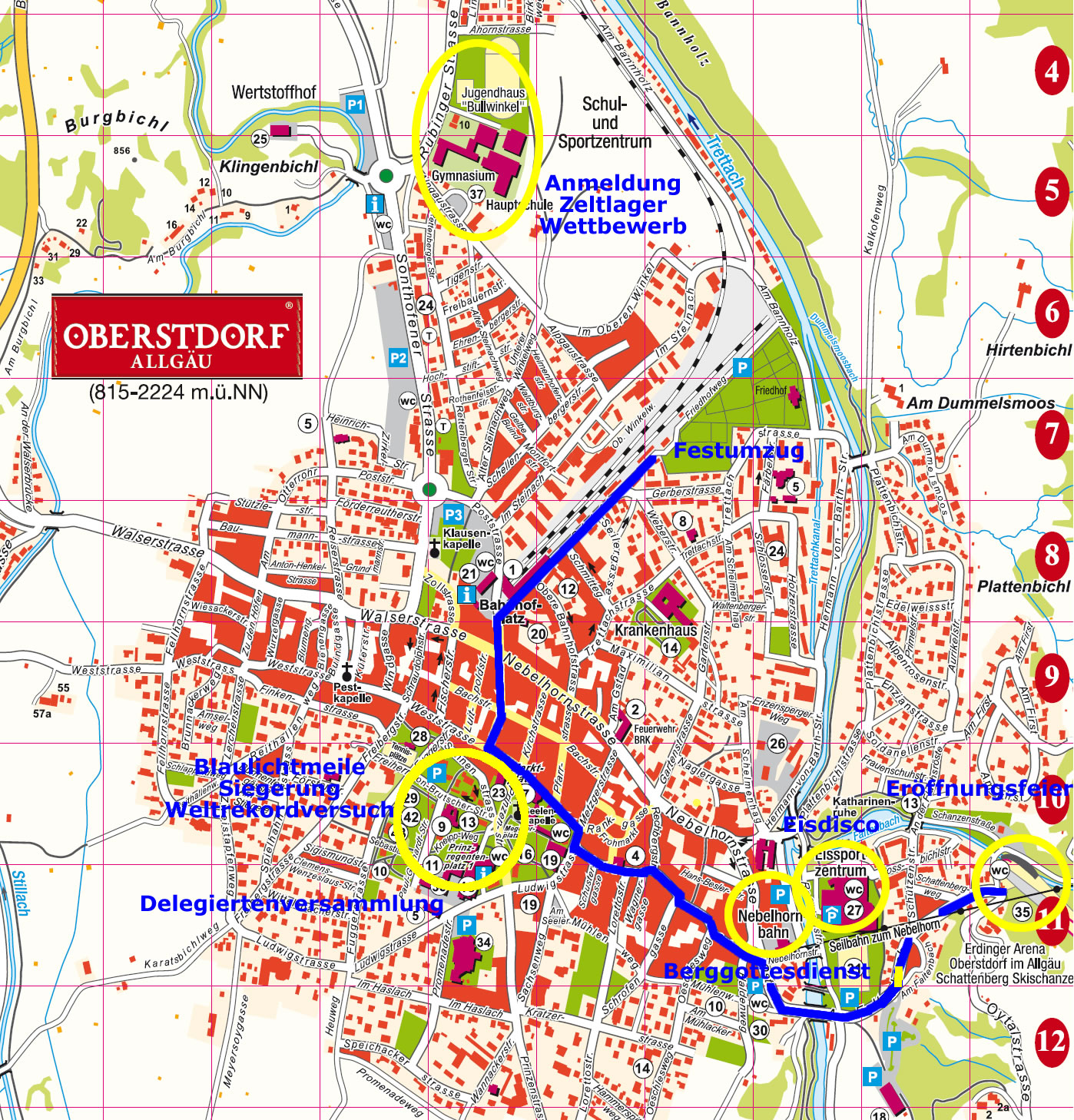 Lageplan Landes Jugendfeuerwehrtag2013